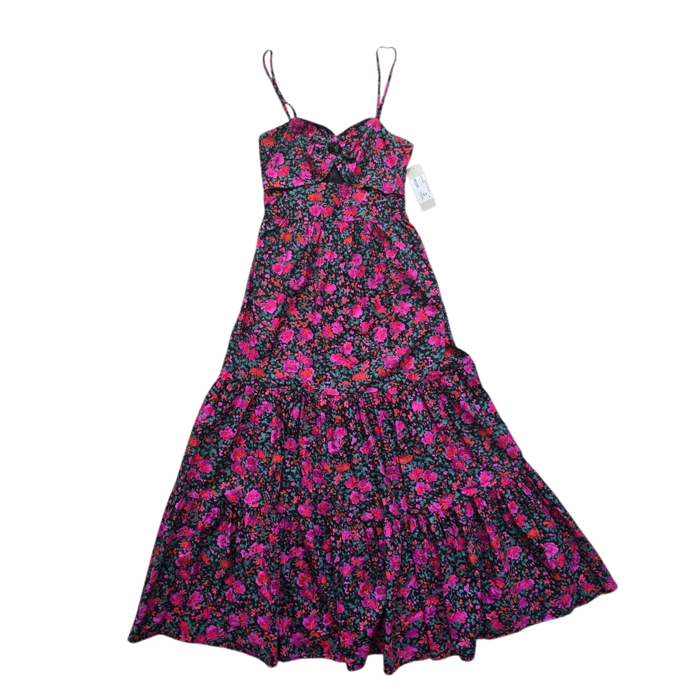 NWT Anna Grace Women's Floral Print Maxi Dress Size Small - Picture 2 of 16